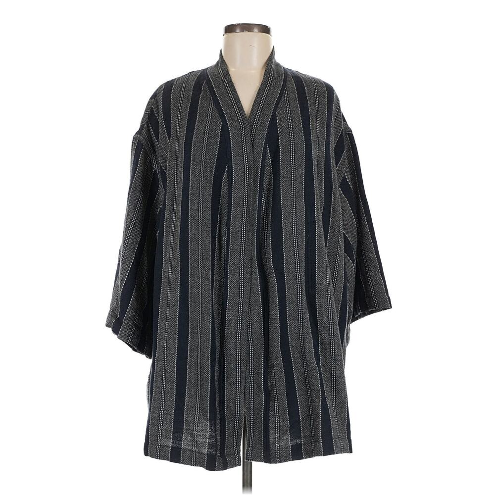 OddBird Asya Kisa-Cut Robe Indigo Gray Size M/L New with tags *no belt*